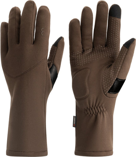 Bbb cycling transit polartec fietshandschoenen winter - thermische isolatie - touchscreen compatibel - bruin - xl - bwg-51 xl