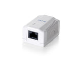 Udstyr 235111 1-ports cat.5e overflademonteringsboks, rj-45, 5e, hvid, 39 mm, 29,5 mm, 54 mm