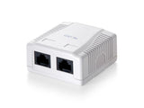 Udstyr 235212 overflademonteret boks 2-port kat.6 uskærmet, hvid