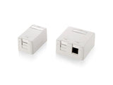Udstyr 125121 overflademonteret keystone boks til 1 keystone jack, hvid