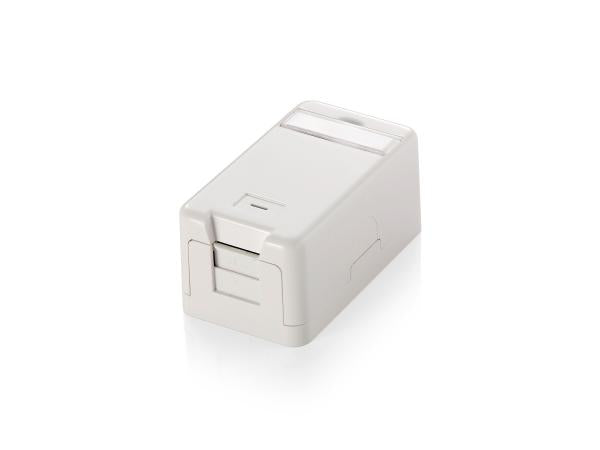 Udstyr 125121 overflademonteret keystone boks til 1 keystone jack, hvid