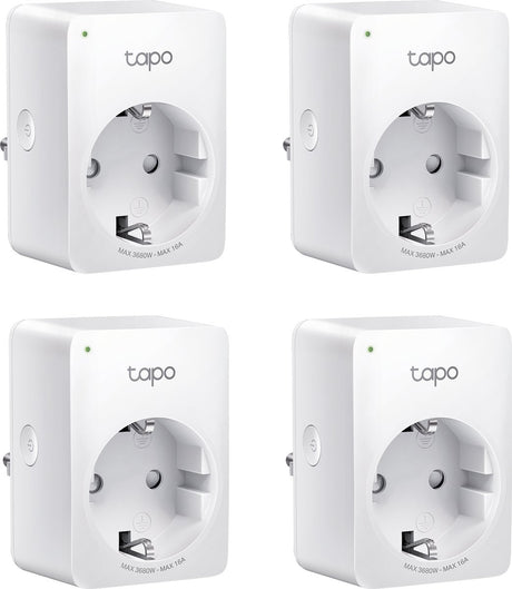 Tp-link tapo p110 - smart stik - smart stik - 4 stk - WiFi-stik - energiovervågning