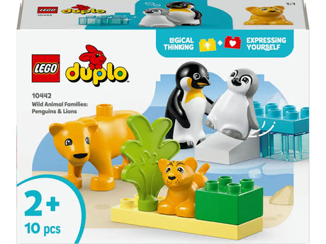 Lego duplo by 10442 familier af vilde dyr: pingviner og løver