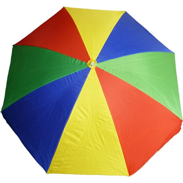 Aro husholdningsartikler strandparasol 250cm farvede strimler