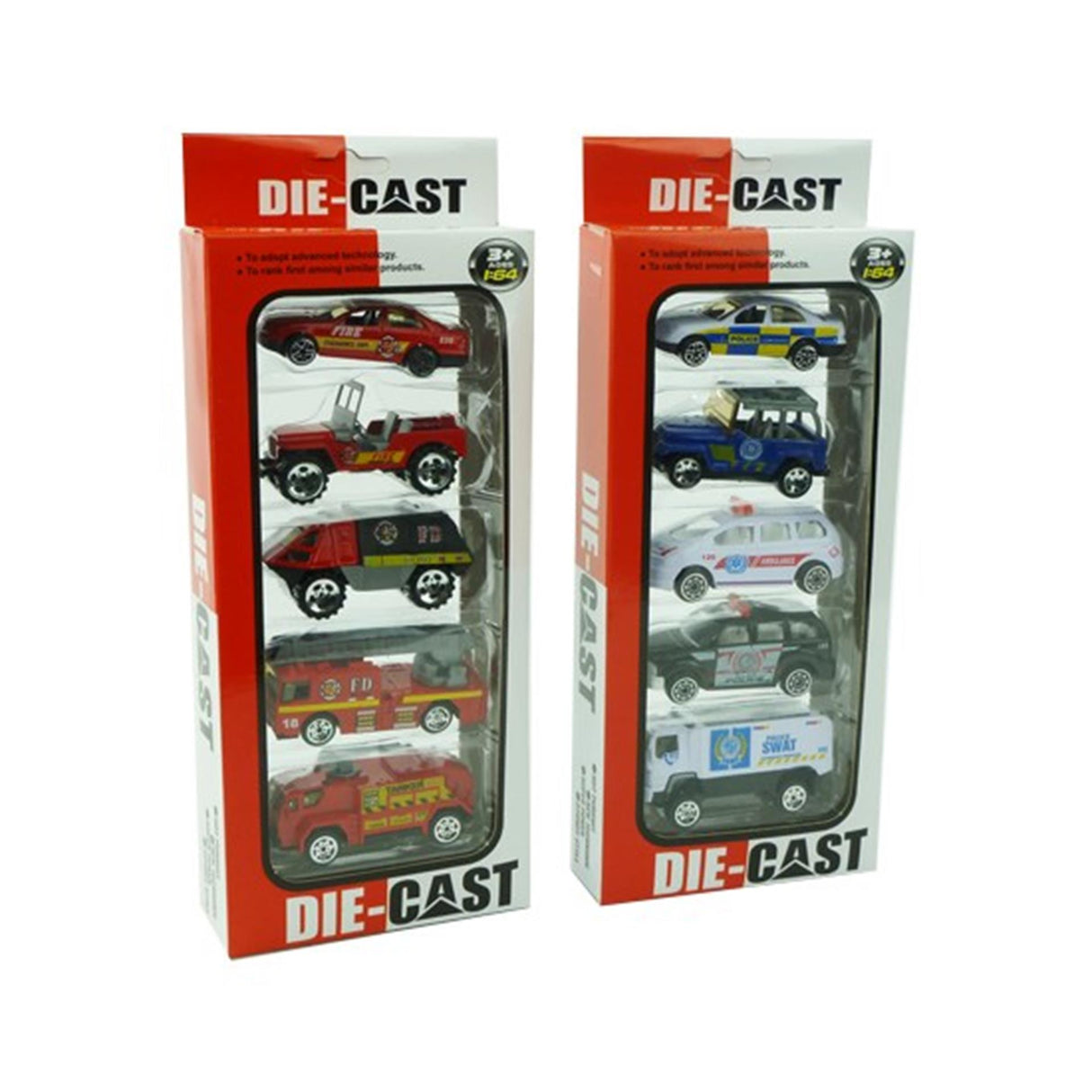 Aro modelbiler diecast 1:64 pakke med 5 stk.