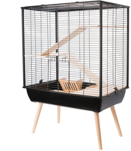 Zolux gnaverbur neo hyggeligt stort sort - 78x48x80 cm