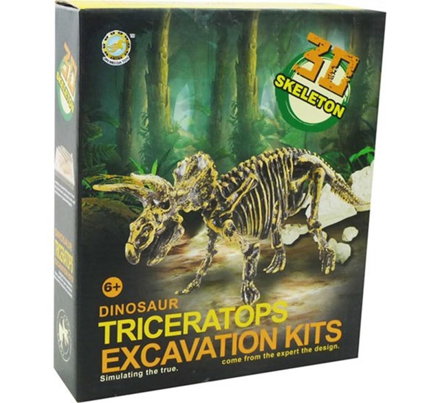 Aro udskærer dinosaurskelet triceratops 23cm