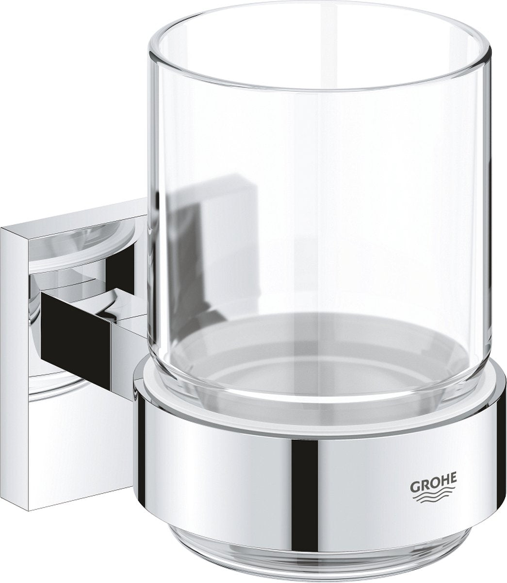 Grohe start terningglas med holder - krom 41097000