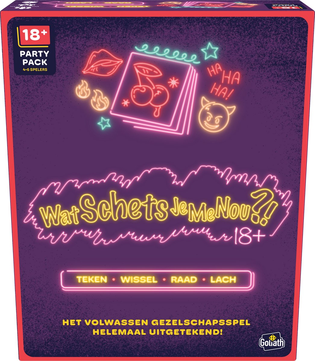 Goliath wat schets je me nou 18+ - partyspel - tekenspel - raadspel