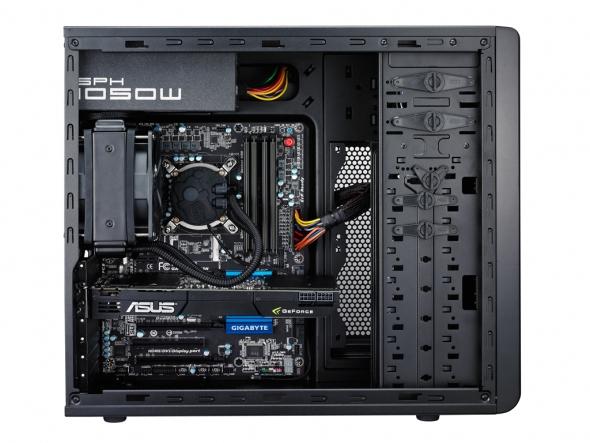 Cooler master for-500-kkn1 cm force 500 [atx 5,25x2 3,5x8 pcix10 blæsere x2 sort]