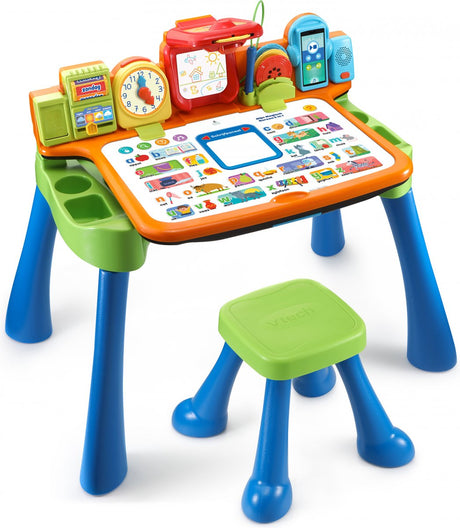 Vtech my magic desk 5 i 1 - interaktivt legetøj - børneskrivebord - småbørnsbord - til drenge piger