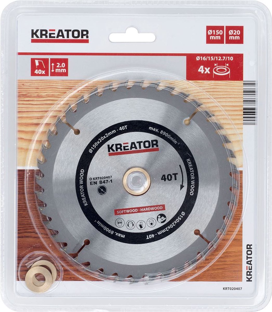 Kreator savklinge træ 150mm40t