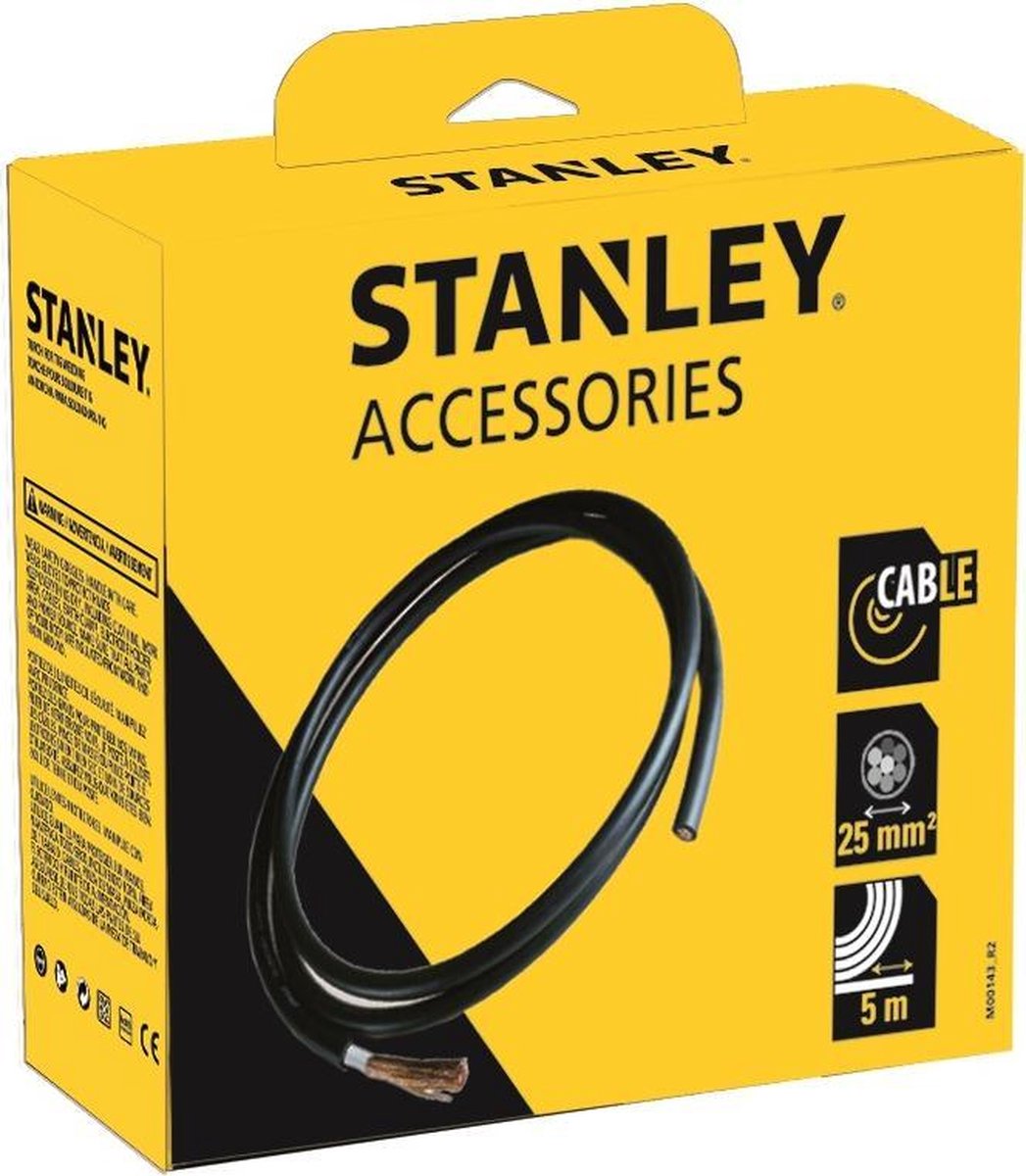Stanley svejsekabler - 5m x 25mm²