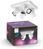 Philips hue argenta opbouwspot - wit en gekleurd licht - 4-spots - wit