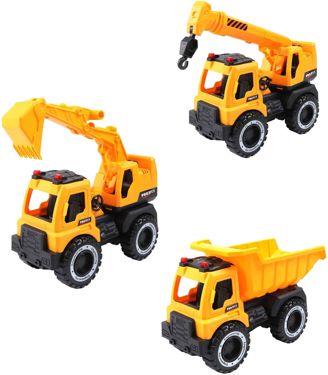 Lobbes toys bv entreprenørbiler - 3 stk