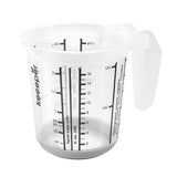 Keeper plastik målebæger anti-skrid 0,5l ã˜10,5x11,5cm nordic grey