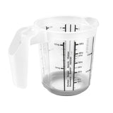 Keeper plastik målebæger anti-skrid 0,5l ã˜10,5x11,5cm nordic grey