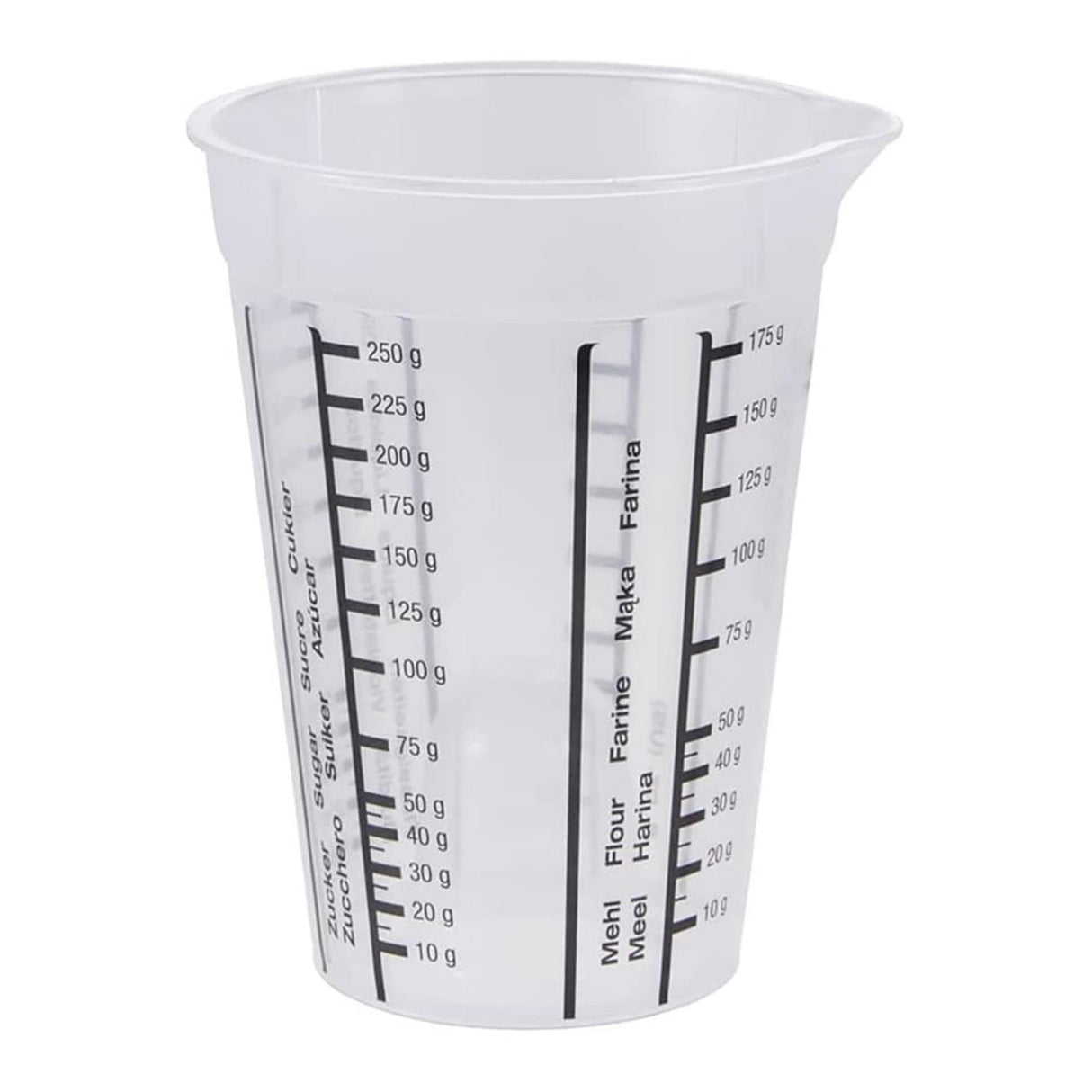Keeper plastic measuring cup 0.25l ã˜8.5x11.5cm transparent