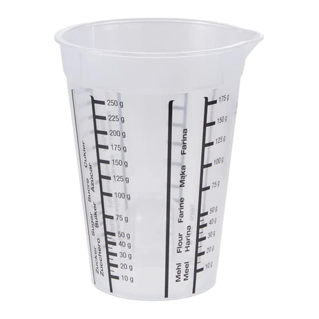 Keeper plastic measuring cup 0.25l ã˜8.5x11.5cm transparent