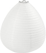 Creativ company rispapir lampe hvid dråbe, 27cm