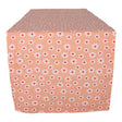 Daisy flowers tafelloper oranje 50x140 cm | 3 stuks