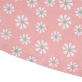 Daisy flowers tafelkleed textiel roze rond 160 cm