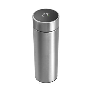 Ingen mærke termokande i rustfrit stål 450ml med termometer i låg inklusive tefilter | 4 stk