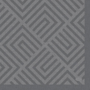 Duni servietter mosaik granitgrå 33x33 cm | 12 stk