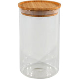 Opbevaringsglas 10x17,5 cm stabelbart bambuslåg