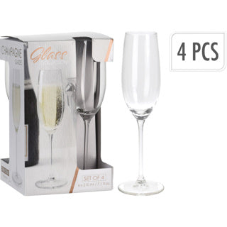 Champagneglassæt med 4 stk
