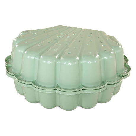 Zand- en waterschelp groen pastel - 2dlg.