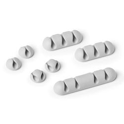 Kabelholder holdbar cavoline clip mix grå