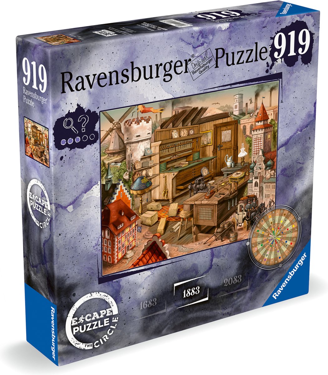 Ravensburger puslespil undslip cirklen anno 1883 - puslespil - 919 brikker