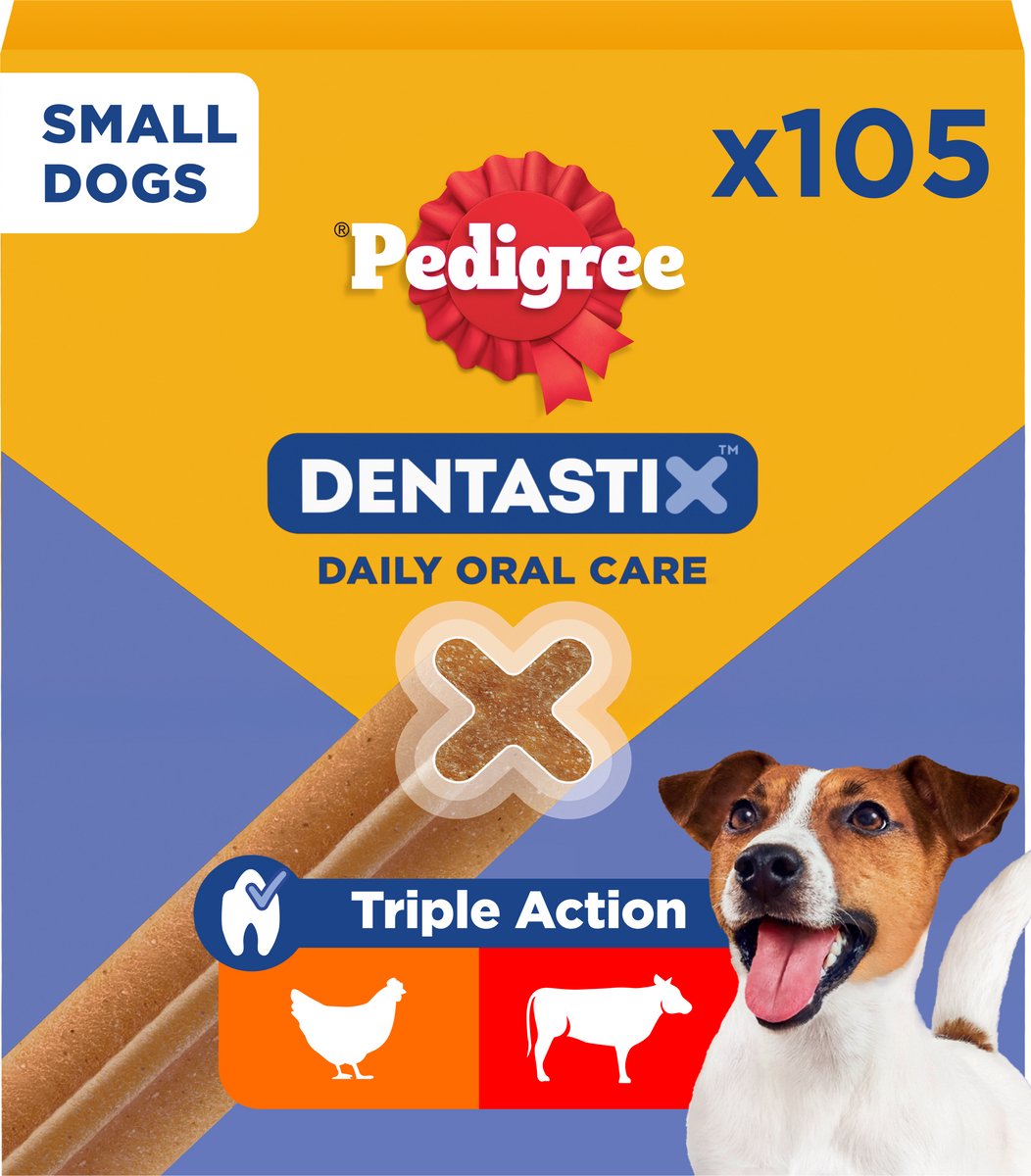 Stamtavle dentastix - lille hund - tandpleje - 105 tyggestykker