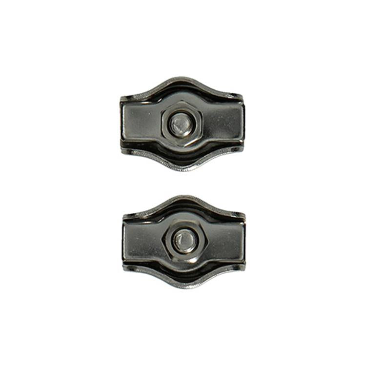 Mack 1008449 - 2 ståltrådsklemmer 3mm simplex rustfrit stål | 10 stk