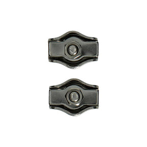 Mack 1008449 - 2 ståltrådsklemmer 3mm simplex rustfrit stål | 10 stk