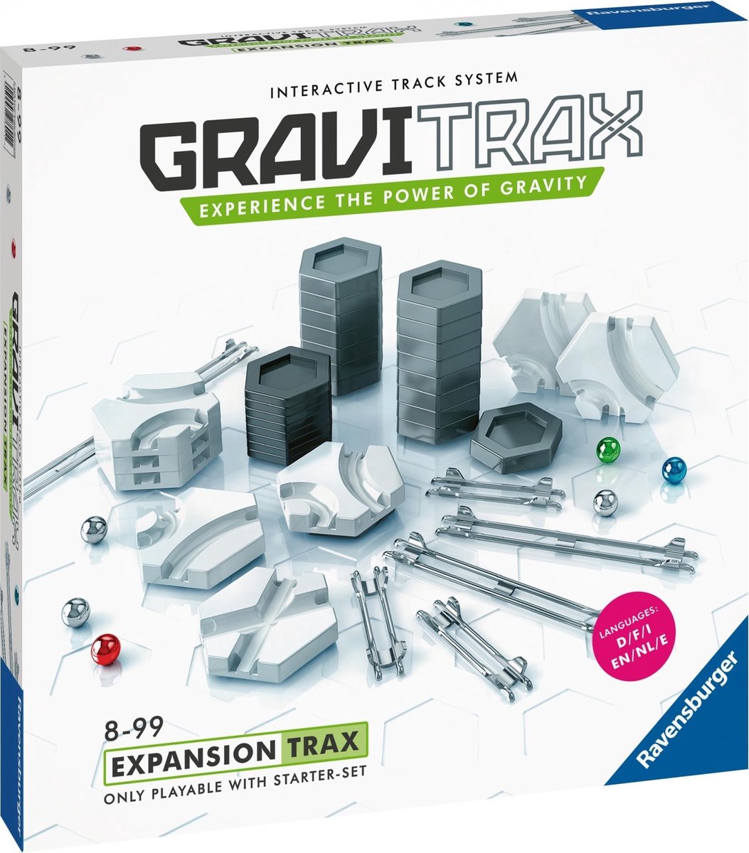 Gravitrax sporforlængelse - marmorbane med 6 kugler - gravi trax
