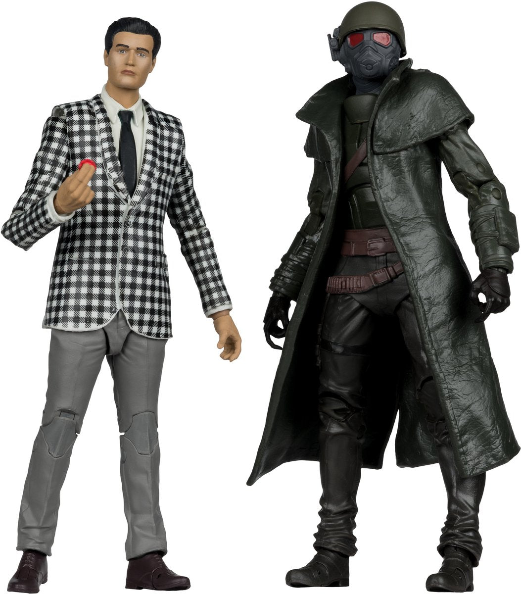 Mcfarlane legetøj nedfald - figur 2 pakke - new vegas riot ranger panser benny
