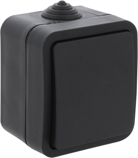 Q-link overflademonteret afbryder - kontakt - sort