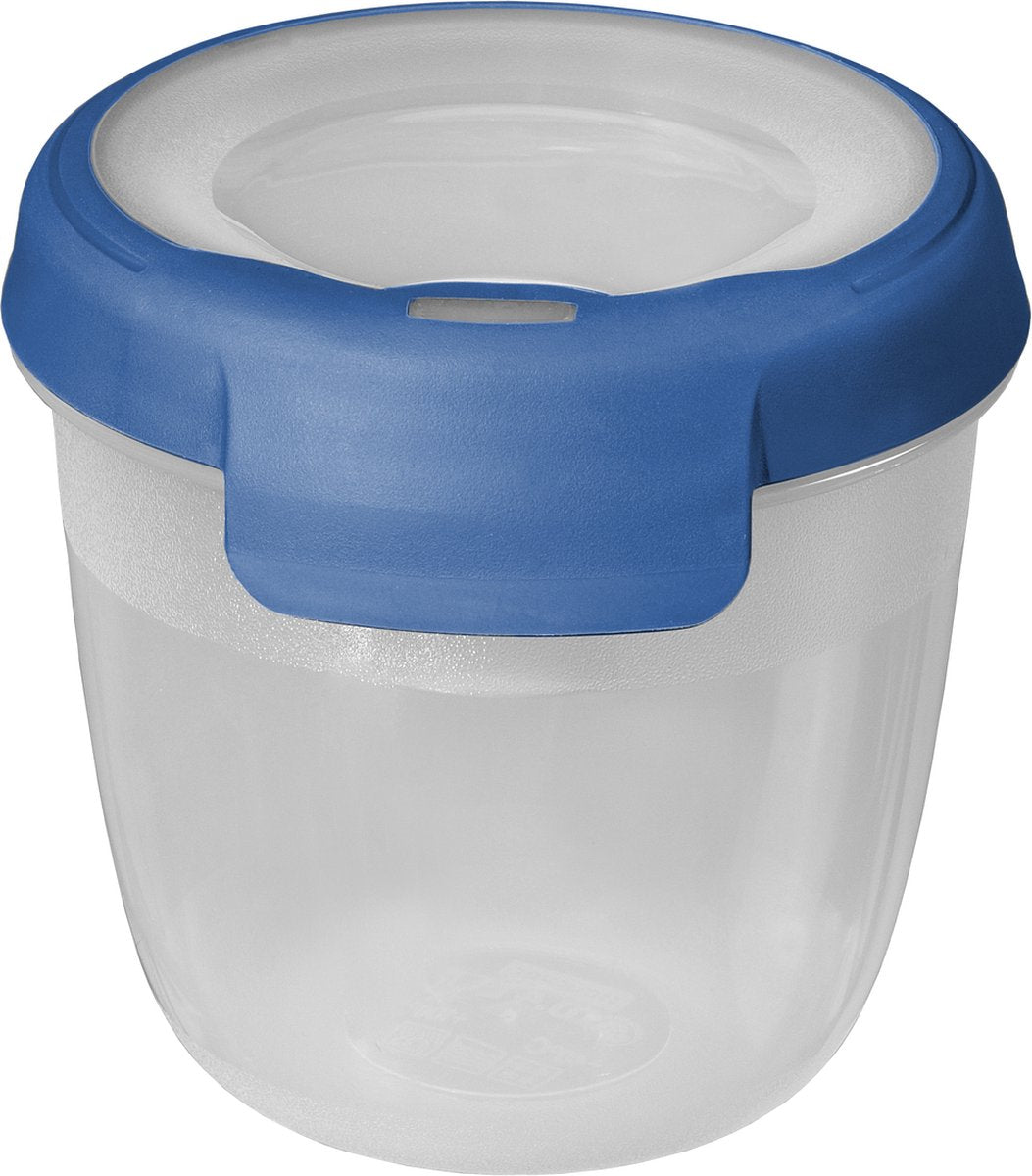 Curver grand chef eco madbeholder - 0,4l - rund - gennemsigtig mørkeblå