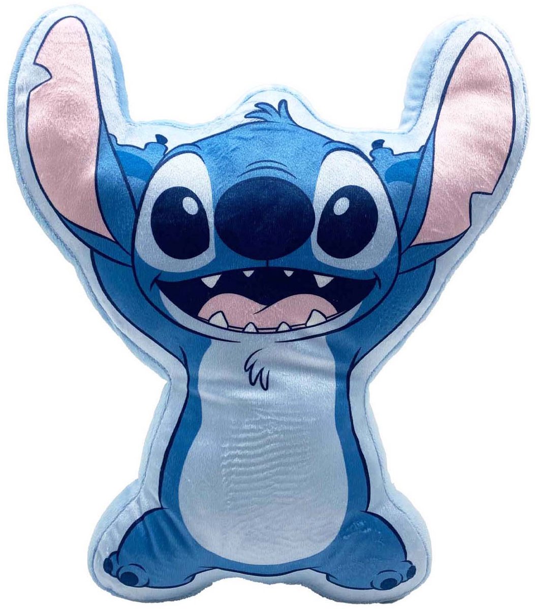 Ubranded sans marque stitch formet pude - disney dekorationspude 33cm polyester.