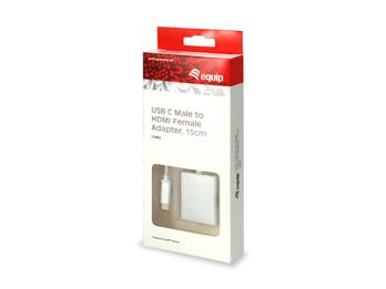 Udstyr 133452 USB Type C han-til-HDMI hun-adapter, 15 cm