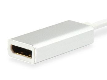 Udstyr 133458 USB Type C han til DisplayPort hun-adapter, 15 cm