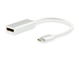 Udstyr 133458 USB Type C han til DisplayPort hun-adapter, 15 cm