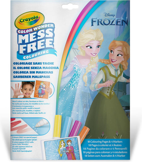 Crayola - farvevidunder - malebog - disney frozen - farvelægningssider og tuscher