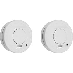 Smartwares 10.048.28 - røgdetektor 2 stk 85db - 1 års batteri, 10 års sensor - TUV certificeret - branddetektor