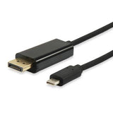 Udstyr 133467 usb type-c til displayport-kabel, han han, lige, 1,8 m, sort
