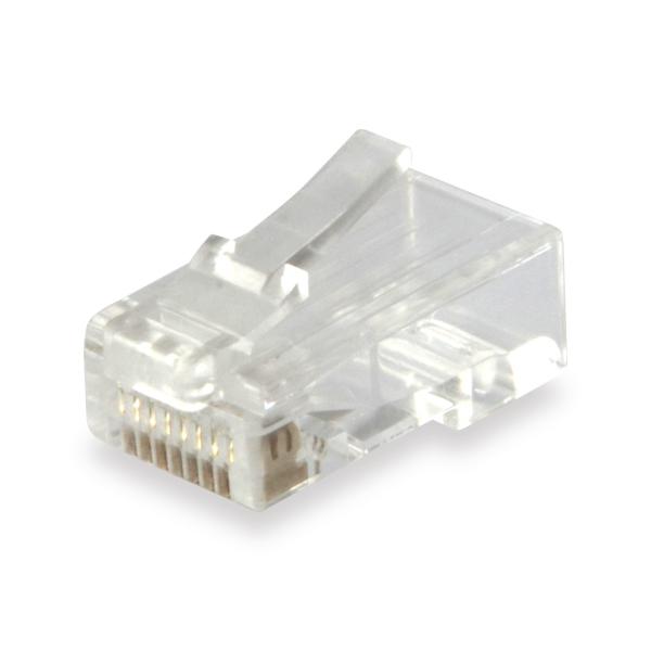 Udstyr 121144 rj45 stiksæt med 100 stk, utp, kat.6