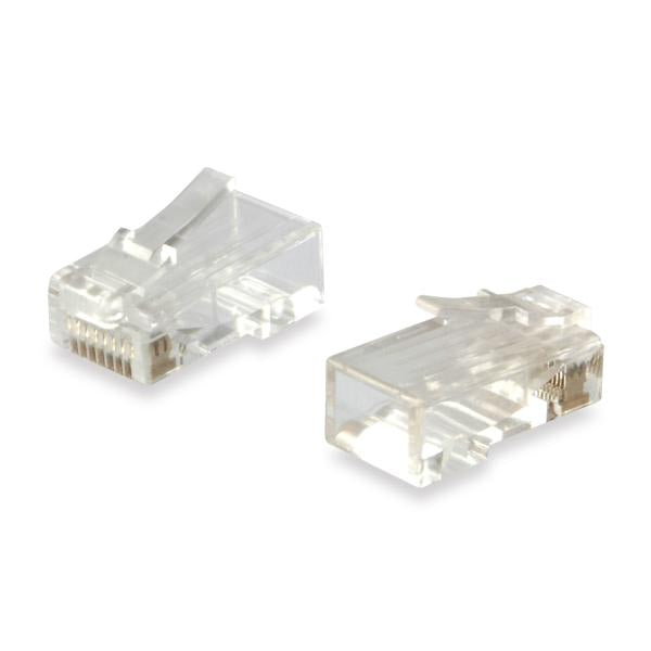 Udstyr 121144 rj45 stiksæt med 100 stk, utp, kat.6