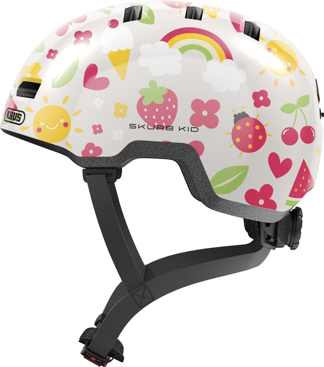 Abus skurb kid - cykelhjelm - børnecreme sommer m (50 - 55 cm)